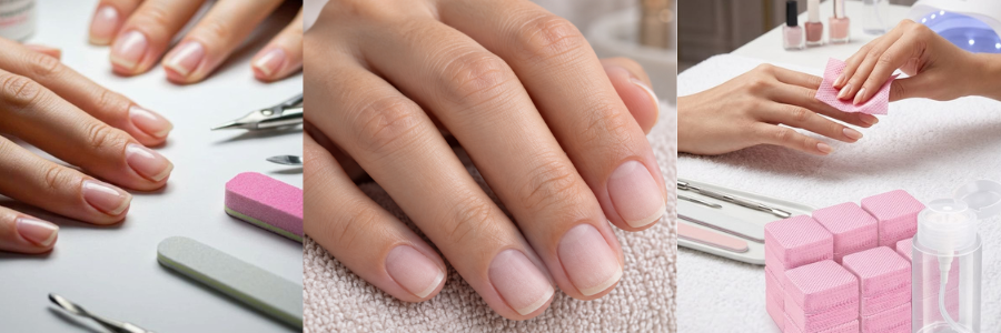 Gel polish base for different nail types
